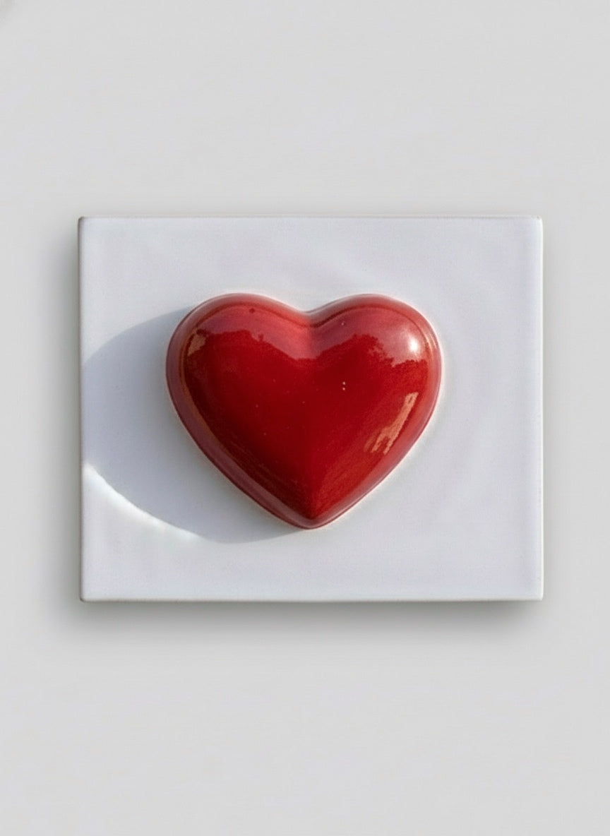Mattonella con Cuore/Fico D’India - Decorata