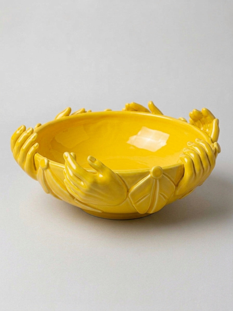 Centrotavola con mani - Diametro 25 cm
