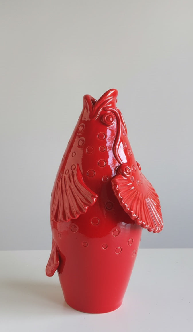 Vaso A Forma Di Pesce - Monocolore