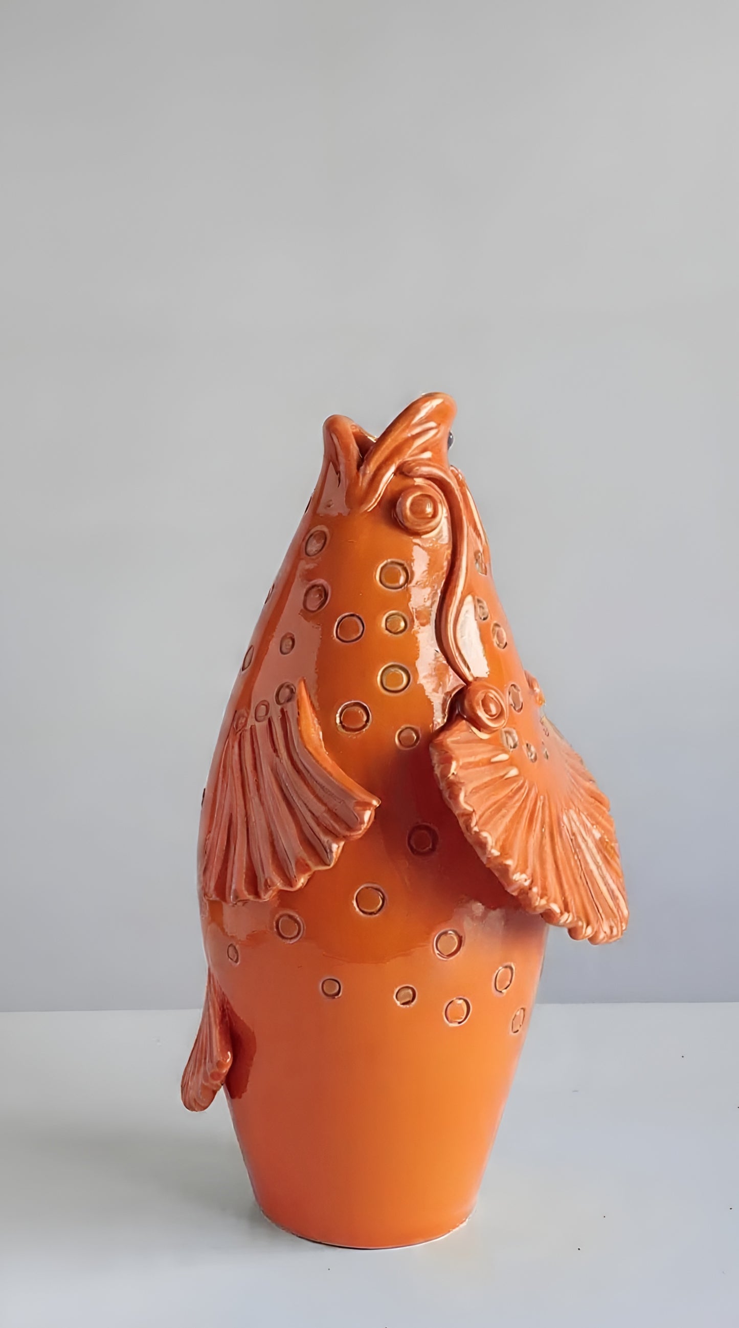Vaso A Forma Di Pesce - Monocolore