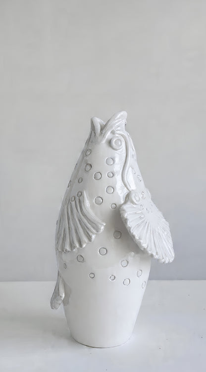Vaso A Forma Di Pesce - Monocolore