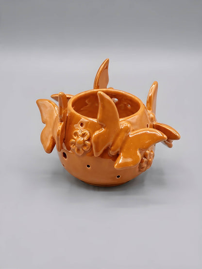 Vaso Con Farfalle - Monocolore