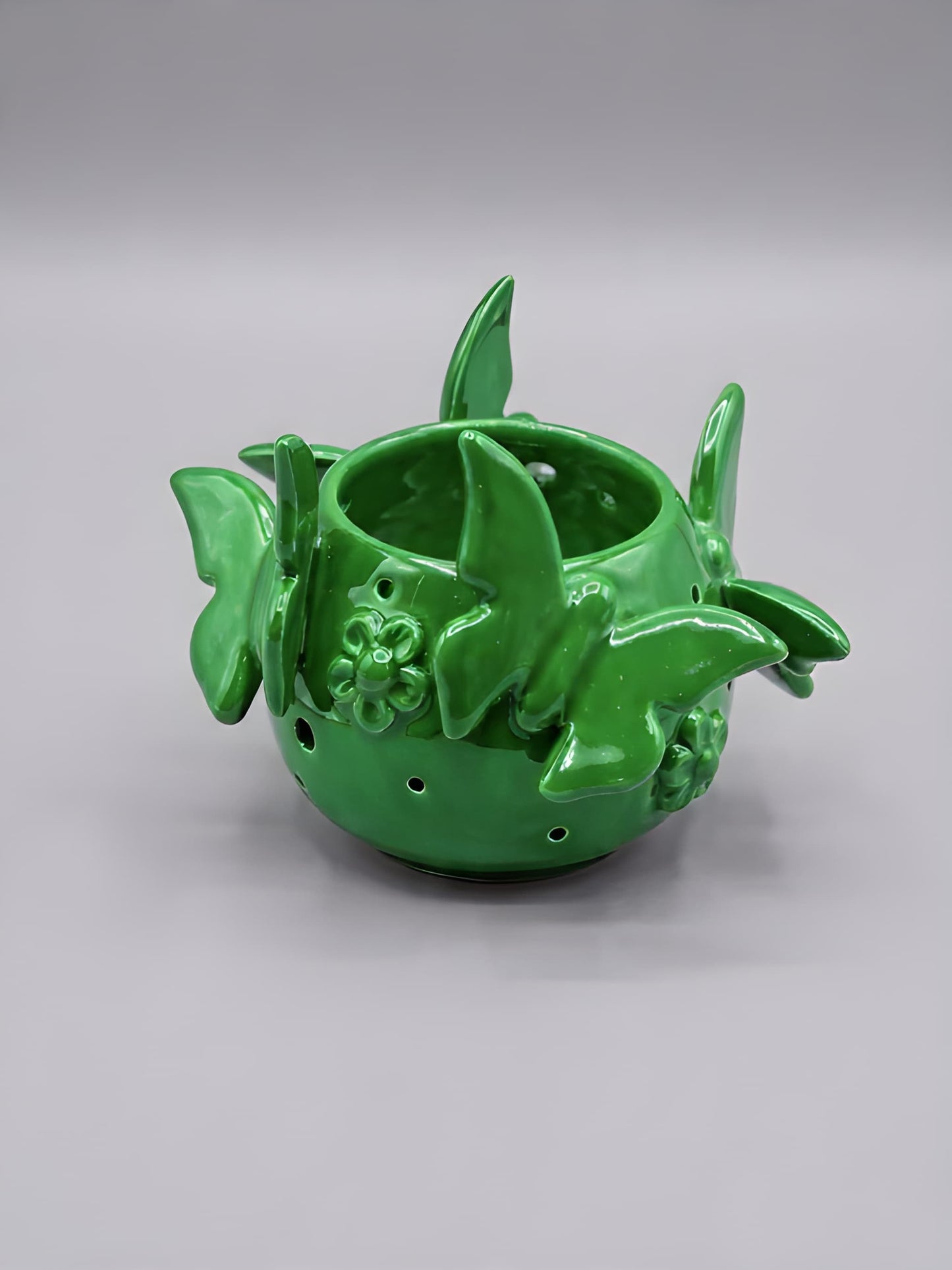 Vaso Con Farfalle - Monocolore