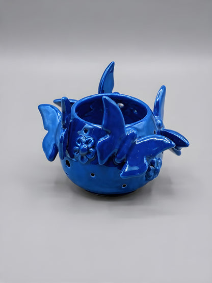 Vaso Con Farfalle - Monocolore