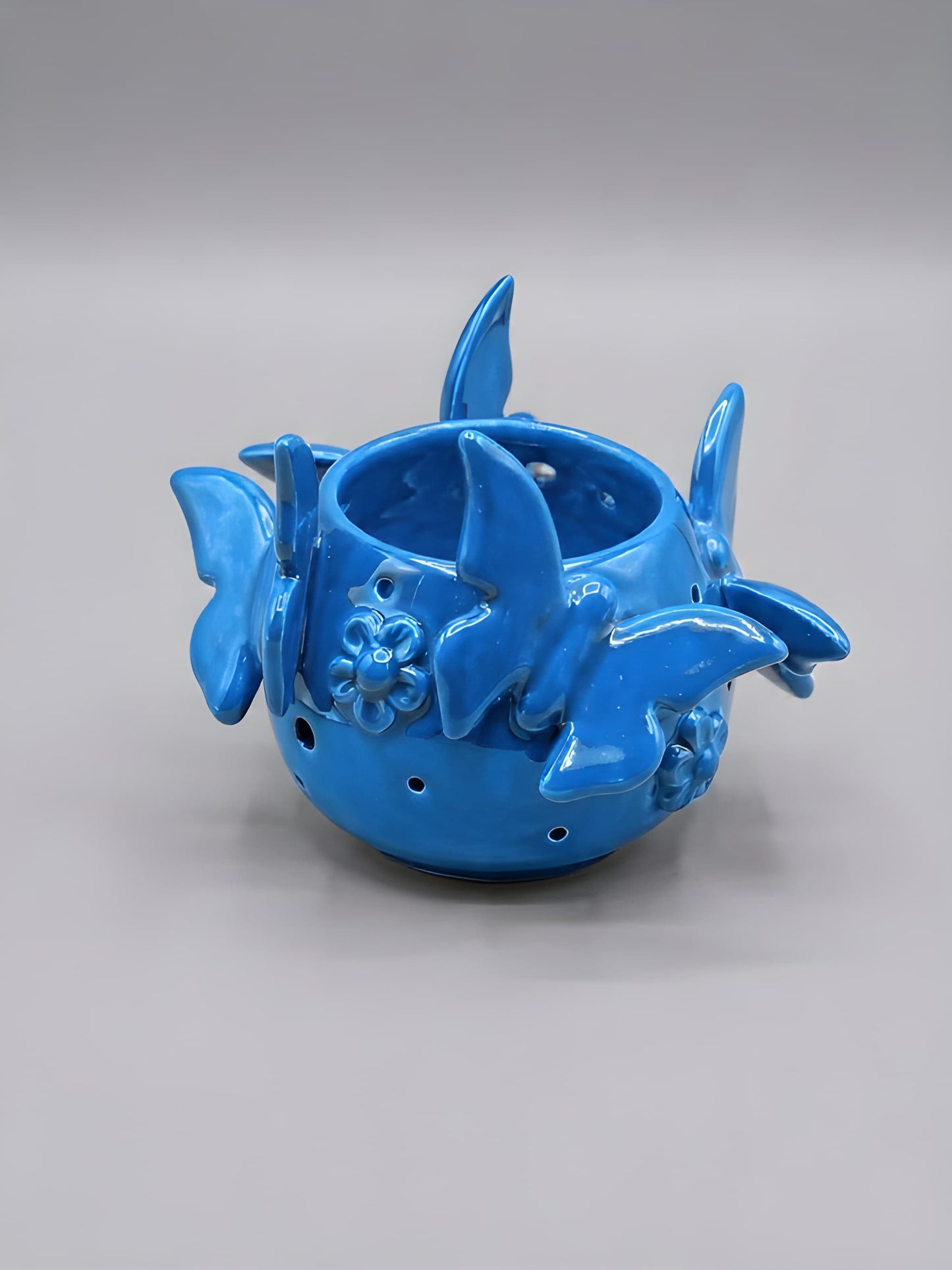Vaso Con Farfalle - Monocolore