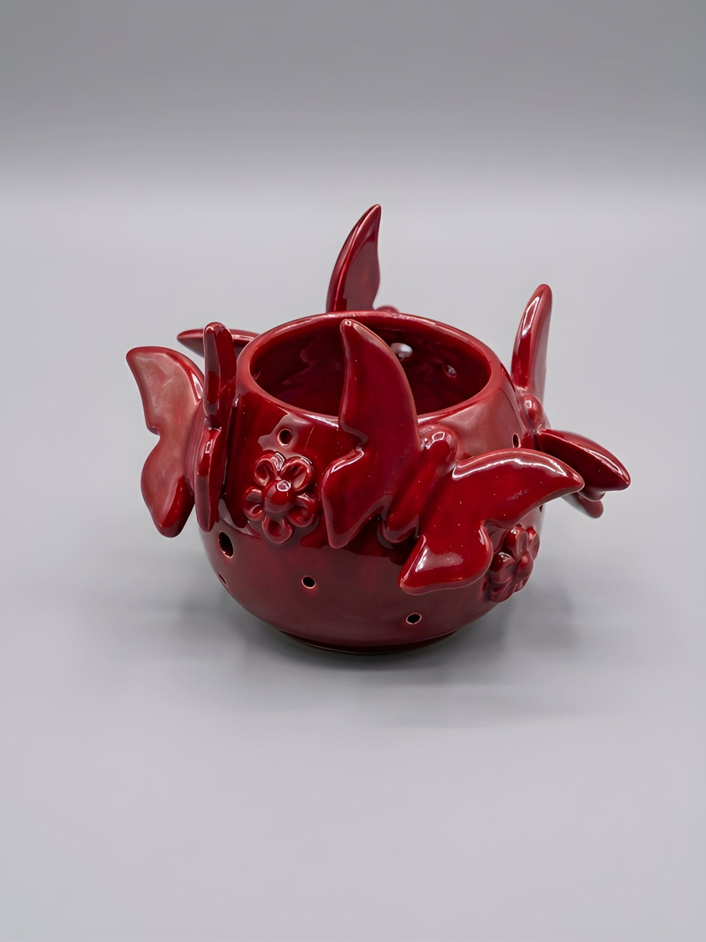 Vaso Con Farfalle - Monocolore