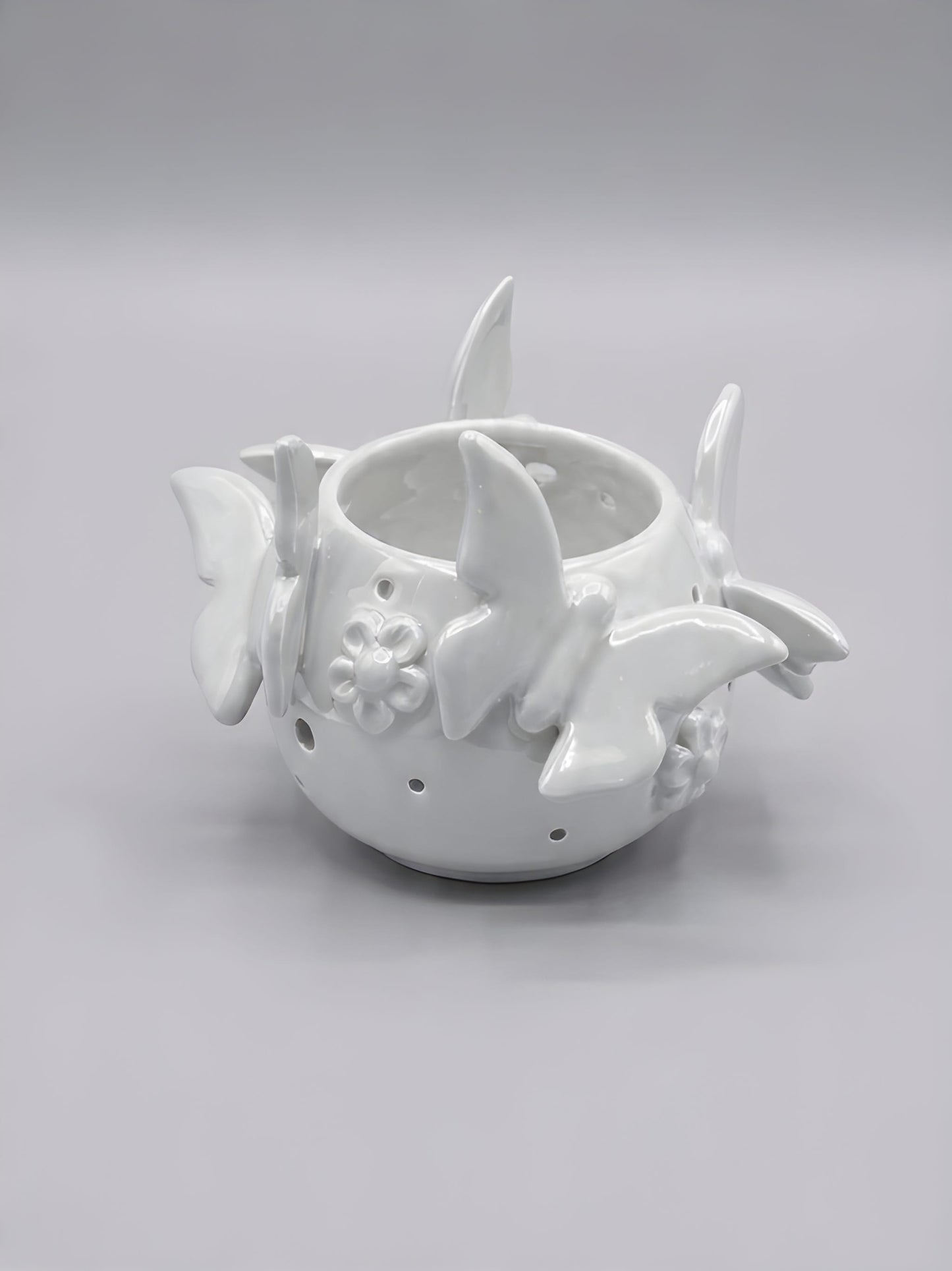 Vaso Con Farfalle - Monocolore