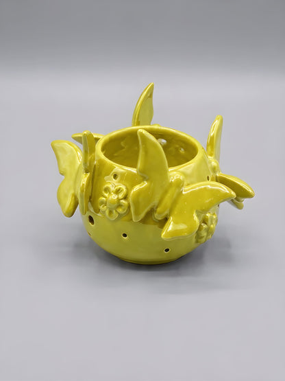 Vaso Con Farfalle - Monocolore